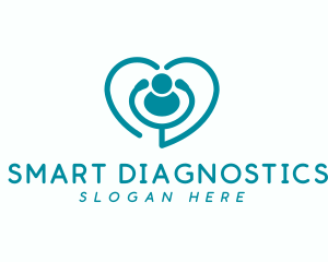 Medical Stethoscope Heart  logo design