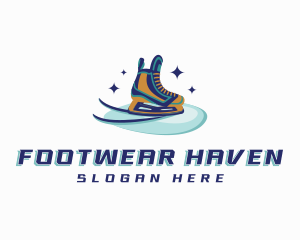 Ice Skate Shoes logo design