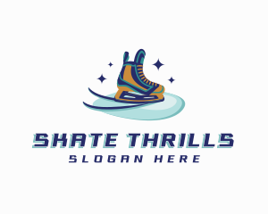 Ice Skate Shoes logo design