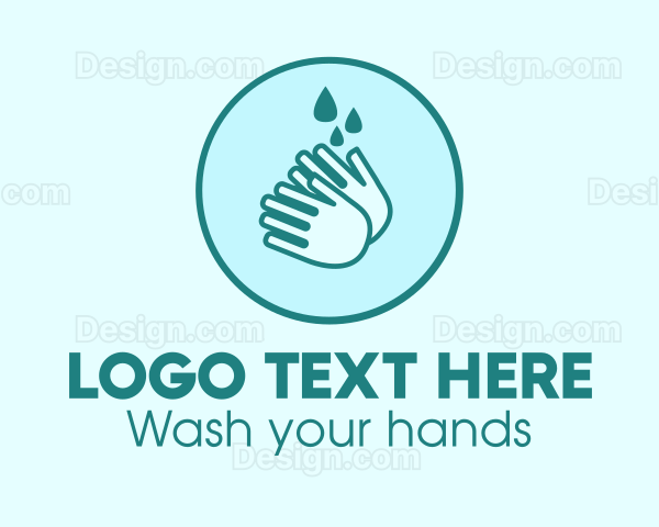 Clean Wash Hands Logo