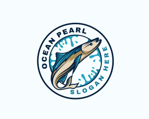 Aquarium Ocean Fish logo design