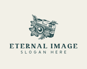 Floral Photography Camera logo design