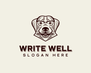Veterinary Dog Pencil logo