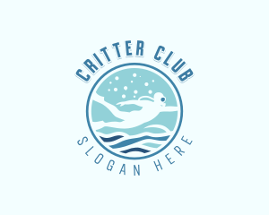 Scuba Diving Swimming logo design