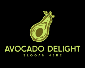 Organic Avocado Grocery logo design