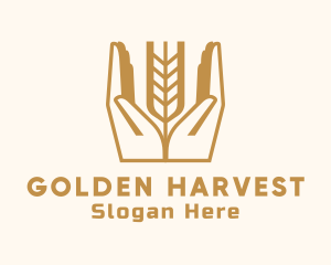 Wheat Farm Hand logo design