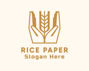 Wheat Farm Hand logo design