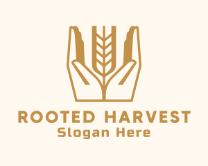 Wheat Farm Hand logo design