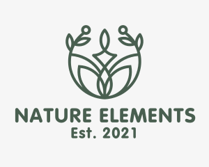 Natural Leaf Candle logo design