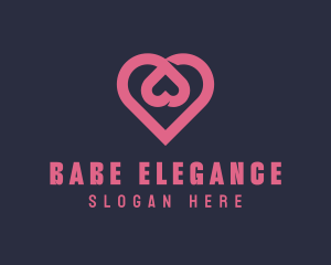 Dating App Romantic Heart  logo design