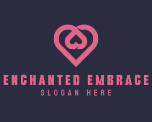 Dating App Romantic Heart  logo design