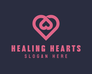 Dating App Romantic Heart  logo design