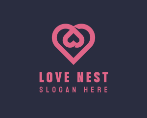 Dating App Romantic Heart  logo design