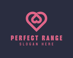 Dating App Romantic Heart  logo design