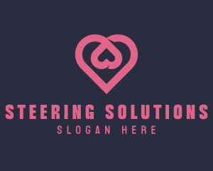 Dating App Romantic Heart  logo design