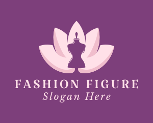 Floral Fashion Mannequin  logo design