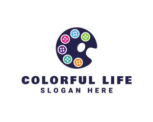 Button Color Palette logo design