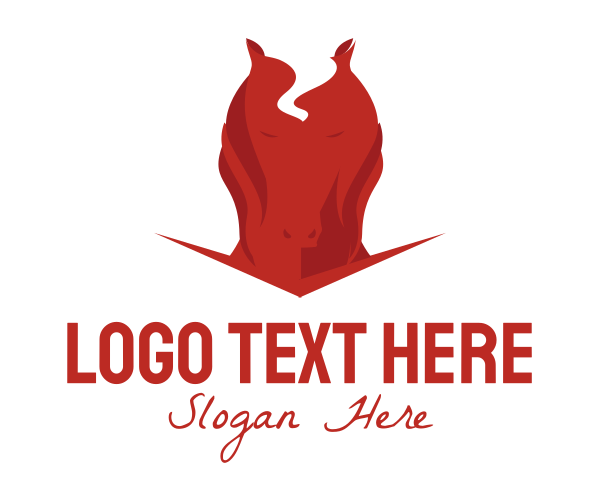 Red Horse logo example 4