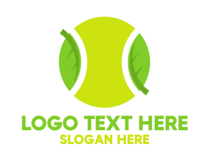 Eco Friendly Tennis Ball logo design
