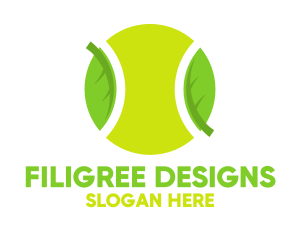 Eco Friendly Tennis Ball logo design