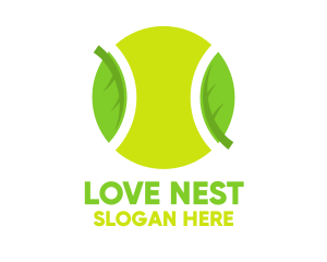 Eco Friendly Tennis Ball logo design