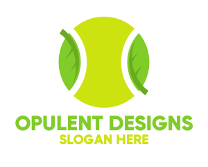 Eco Friendly Tennis Ball logo design