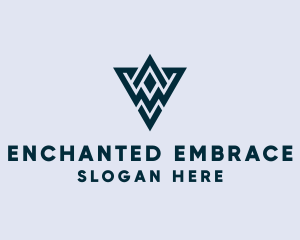 Abstract Triangle Shape logo design