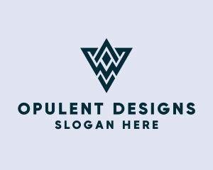 Abstract Triangle Shape logo design