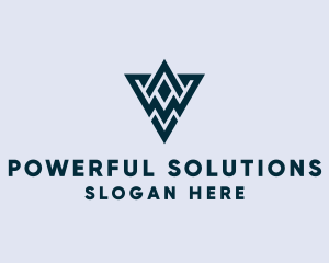 Abstract Triangle Shape logo design