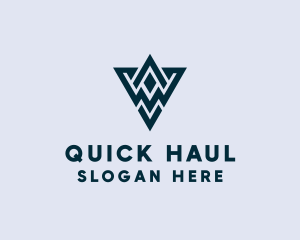 Abstract Triangle Shape logo design