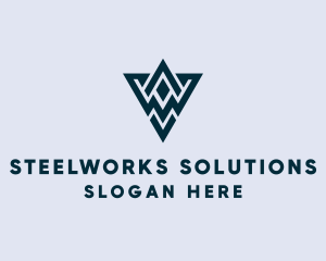 Abstract Triangle Shape logo design