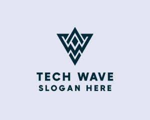 Abstract Triangle Shape logo design