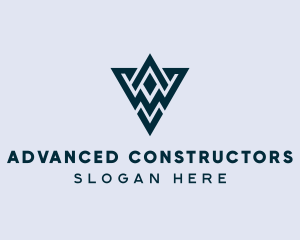 Abstract Triangle Shape logo design