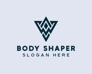 Abstract Triangle Shape logo design