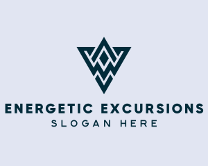 Abstract Triangle Shape logo design