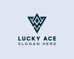 Abstract Triangle Shape logo design