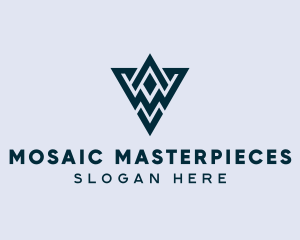 Abstract Triangle Shape logo design