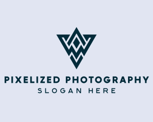 Abstract Triangle Shape logo design