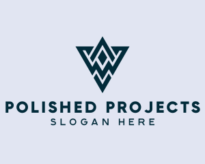 Abstract Triangle Shape logo
