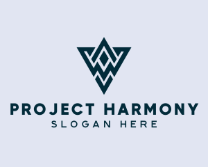 Abstract Triangle Shape logo