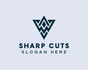 Abstract Triangle Shape logo design