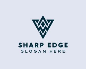 Abstract Triangle Shape logo design