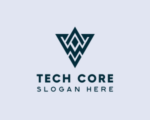 Abstract Triangle Shape logo design