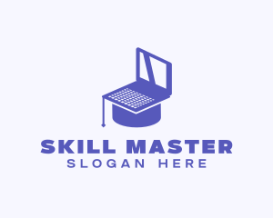 Online Course Laptop logo design