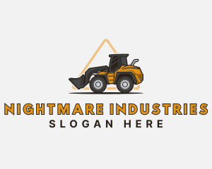 Industrial Construction Bulldozer logo design