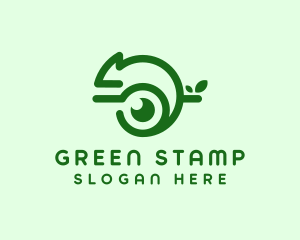 Green Chameleon Media logo design