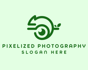 Green Chameleon Media logo design