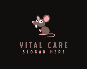 Cute Pest Rat logo