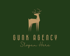 Premium Deer Agency logo design