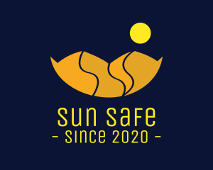 Orange Sun Mountain  logo design